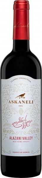 Вино Askaneli Brothers Alazany valley Red semi-sweet красное сухое, 0,75 л