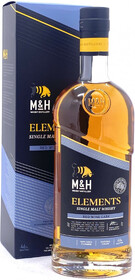 Виски M&H Elements Red Wine односолодовый в подарочной упаковке, 0.7 л