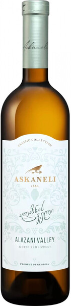 Вино белое полусладкое «Askaneli Brothers Alazany Valley» 2022 г., 0.75 л