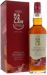 Виски Kavalan Triple Sherry Cask Single Malt Whisky (gift box) 0.7л