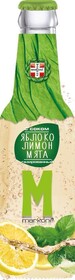 Напитки Markoni Яблоко-Лимон-Мята 250 гр. сокосодержащий газированный, ст. (12)