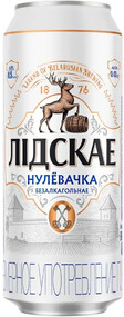 Пиво Лидское Нулёвочка б/а светлое  0,45лжестяная банка Беларусь