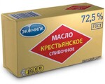 Масло сливочное «Экомилк» Крестьянское 72,5%, 380 г