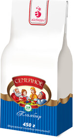 Мороженое БЗМЖ Семейное пломбир ванильный 12% 450г