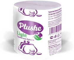 Бумага туалетная Eco Plushe Light 40 м 1 слой серая 48 в упаковке Папирюг