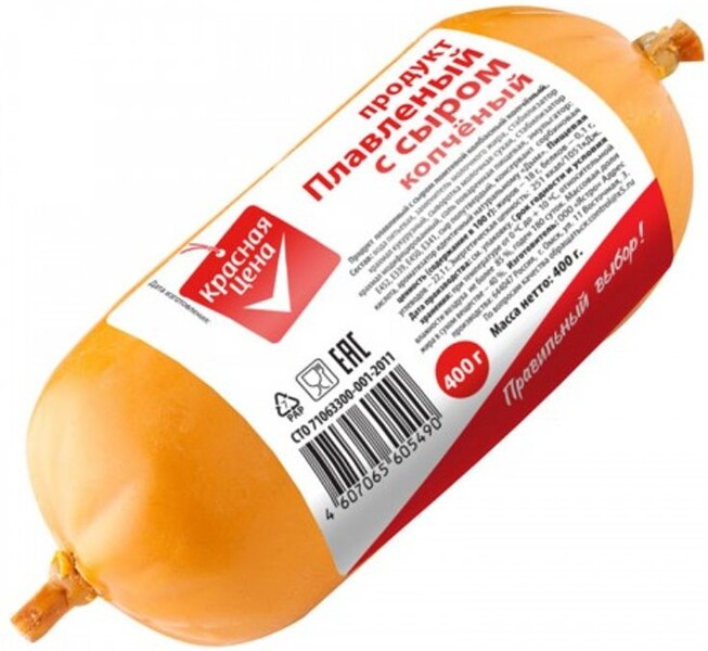 Продукт Красная Цена колбасный плавленый с сыром 400г