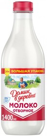 Молоко Домик в деревне Отборное 3.5%-4.5% 1.4 л