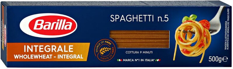 Макаронные изделия Barilla Спагетти Интеграле цельнозерновые 500г