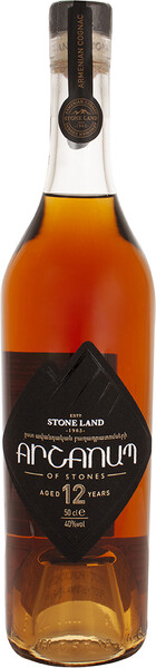 Коньяк Тайна камней армянский 12 лет 40%, 0,5л