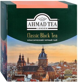Чай Ahmad Tea Classic Black Tea черный листовой 100 пакетиков по 2 г