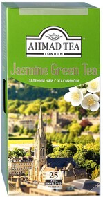 Чай Ahmad Tea Jasmine Green Tea зеленый листовой с жасмином 25 пакетиков по 2 г