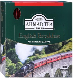 Чай Ahmad Tea English Breakfast черный листовой 100 пакетиков по 2 г
