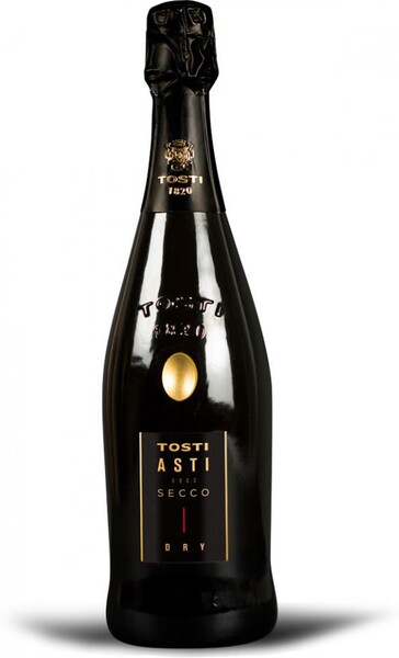 Игристое вино Tosti Asti Secco белое сухое Италия, 0,75 л