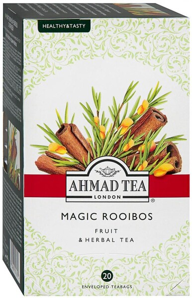 Чай Ahmad Tea Magic Rooibos травяной ройбуш с корицей 20 пакетиков по 1.5 г