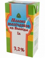 Молоко «Вологодское» ультрапастеризованное 3,2% БЗМЖ, 1 л