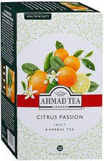 Чай Ahmad Tea травяной с апельсином и лимоном 20 пакетиков по 2 г