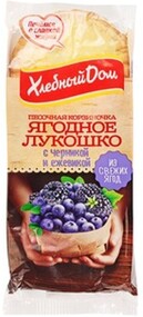 Кекс Хлебный дом Ягодное лукошко с черникой и ежевикой, 140 г