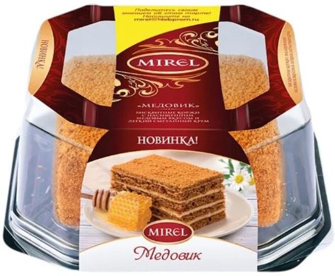 Торт Mirel Медовик  со сметанным кремом 550г