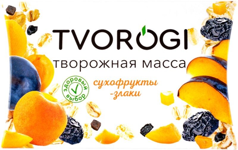 Tvorogi Творожная масса сухофрукты/злаки к/уп