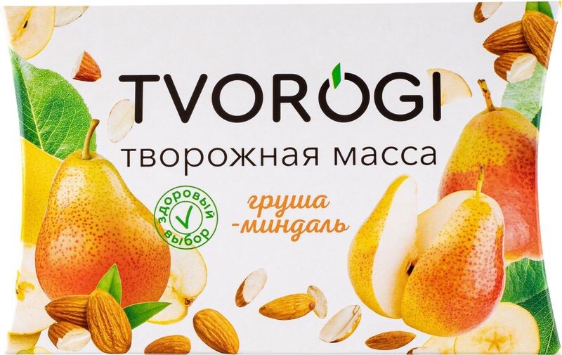 Творожная масса Tvorogi груша-миндаль 170г