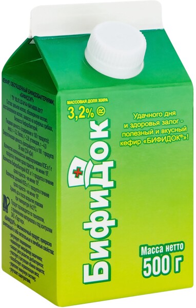 Бифидок «Ярмолпрод» обогащенный бифидобактериями 3,2%, 500 г