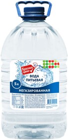 Вода  питьевая Красная цена негазированная 1 категория 5л