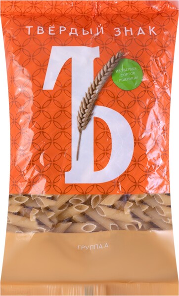 Макароны ТВЕРДЫЙ ЗНАК Перья рифленые группа А, высший сорт, 450г Россия, 450 г