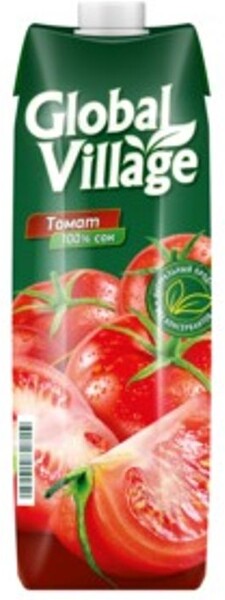 Сок Global Village томатный с мякотью и солью 0.95л