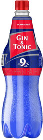 Очаково, Джин & Тоник, в пластиковой бутылке, 0.9 л