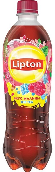 Холодный чай Lipton черный малина 0,5 л