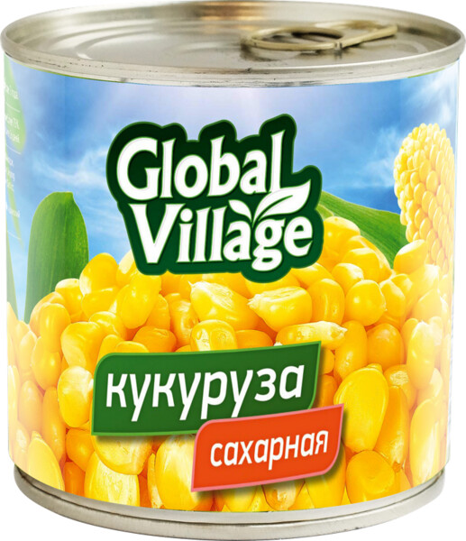Кукуруза Global Village сахарная 425г