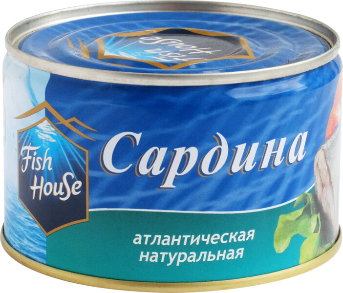 Сардина Fish House атлантическая натуральная 230г