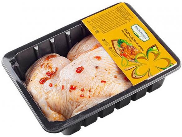 Бедро цыпленка-бройлера «Агрокомплекс натуральные продукты» По-кавказски для жарки (0,8-1,2 кг), 1 упаковка ~ 1 кг
