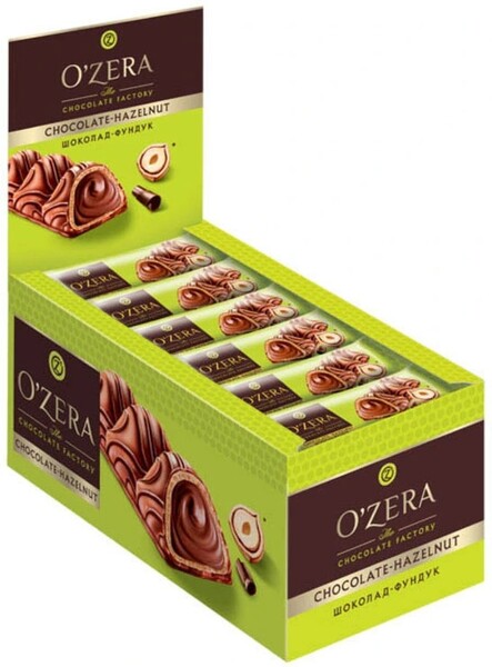 Вафельный батончик «O'Zera» шоколад-фундук, 23 г
