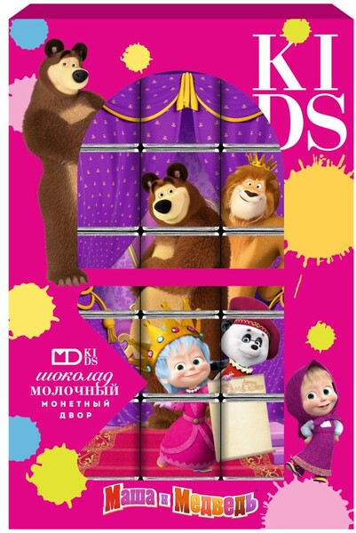 Шоколад молочный «Маша и Медведь», 75 г