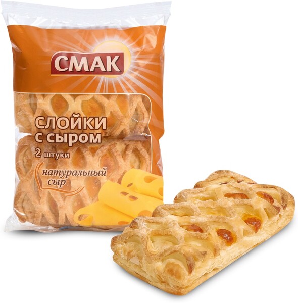 Слойка с сыром в/с 180г СМАК