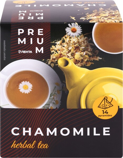 Напиток Лента Premium чайный Ромашка 14 пакетиков