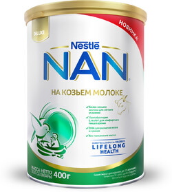 Смесь NAN на козьем молоке, с 0 месяцев, 400г Швейцария, 400 г