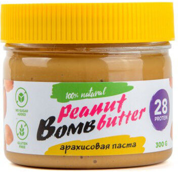 Арахисовая паста Bombbar Peanut BombButter (300 г) классическая