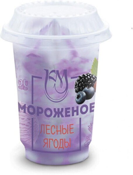 Мороженое пломбир «Калинов Мост» с ароматом лесных ягод и малиной 6%, 160 г