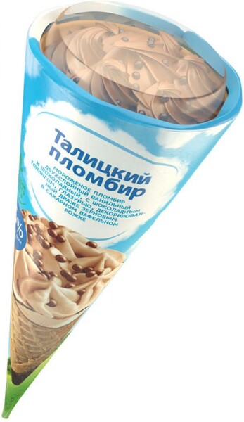 Мороженое пломбир «Талицкое молоко» Шоколадное 15%, 95 г