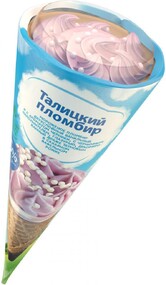 Мороженое пломбир «Талицкое молоко» с черникой, 70 г