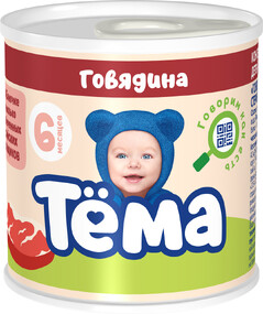 Пюре Тема говядина, 90г