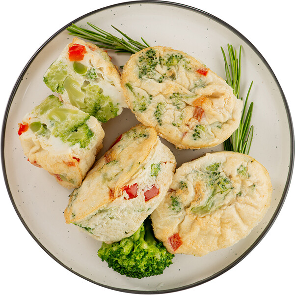 Фриттата белковая, запечённая с брокколи, Считаем калории, Уже Готово, 2 шт в наборе, 140 г, Россия