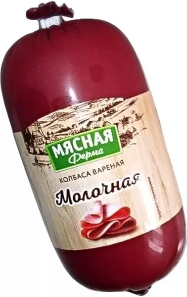 Колбаса Мясная ферма молочная вареная 400г