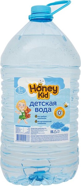 Вода Honey Kid детская негазированная 5л