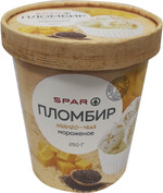 Мороженое Пломбир Spar Манго-Чиа 12% 250Г