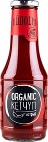 Кетчуп Rudolfs Organic томатный острый 0,53кг