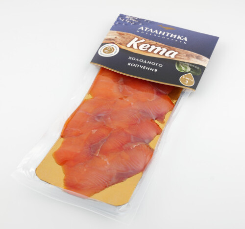 Кета Атлантика Ломтики Холодного Копчения 110г в/у Фосфорель