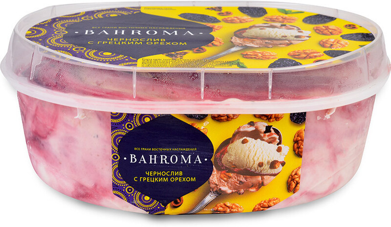 Мороженое Bahroma Чернослив с грецким орехом 500г